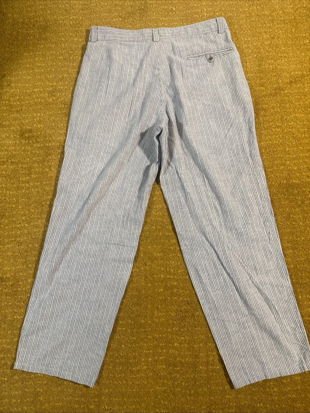 Vintage Carrera Light Blue and White hickory striped
